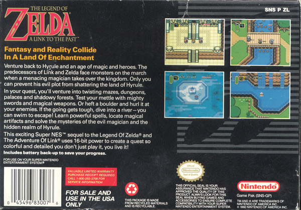 peaso.com » SNES » ROMs » RPG » The Legend of Zelda - A Link to the Past